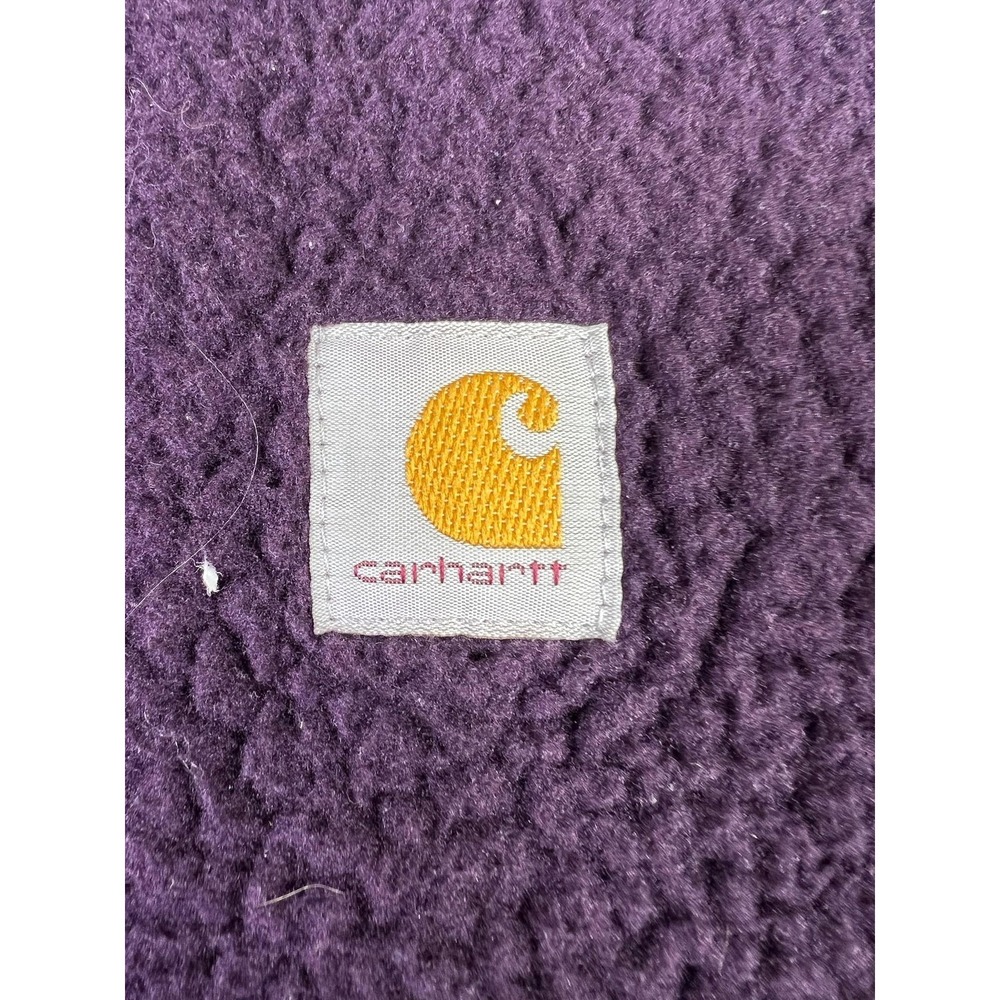Carhartt Jacket Womens Large Purple Sherpa Fleece Full Zip Workwear 103913 - Picture 4 of 11